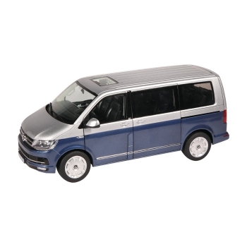 NZG VW Bus T6 Multivan Generation Six blau-silber 1:18 9541/20