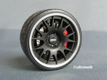 99067-23 Alufelge 1:18 BBS Challenge-Design 23 Zoll Flachbett Modellauto Tuning