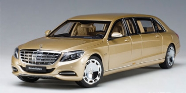 AutoArt MERCEDES-MAYBACH S 600 PULLMAN 2016 gold 1:18 - 76298