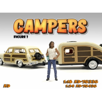 American Diorama 76336 Camper Figur III 1:18 stehender Mann mit Flasche limitiert 1/1000