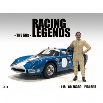 American Diorama 76350 Race Legends 60's Rennfahrer B 1:18 Figur 1/1000 limitiert