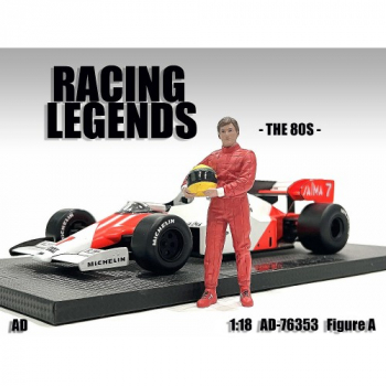 American Diorama 76353 Rennfahrer Figur A 80er mit Helm 1:18 limitiert 1/1000