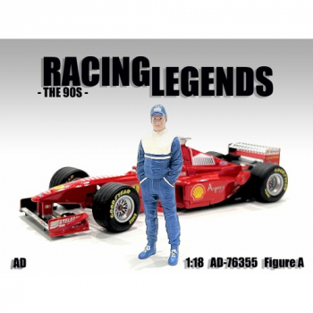 American Diorama 76355 Rennfahrer Figur A 90er mit Helm 1:18 limitiert 1/1000