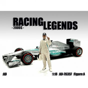 American Diorama 76357 Rennfahrer Figur A 2000er mit Helm 1:18 limitiert 1/1000