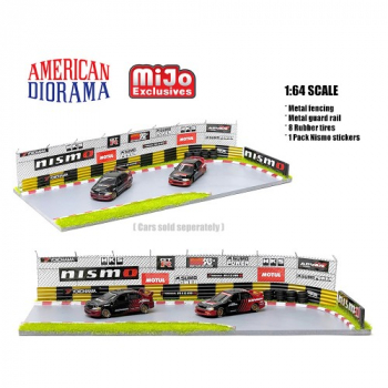 American Diorama Racetrack-Diorama Nismo Advan Yokohama 1:64 limitiert