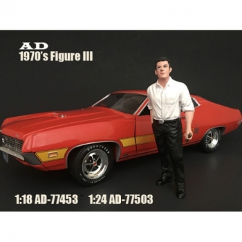 American Diorama 77453 - 70s figure  III - men in white-black dress - 1/1000 1:18