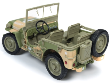 AutoWorld 1941 Jeep Willys Army Medic Camo 1:18 WWII Militär Modellauto