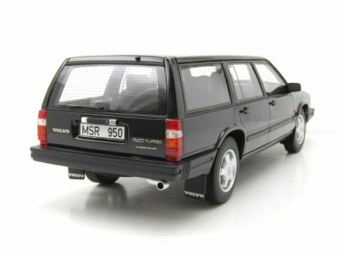 Cult Scale Models Volvo 740 Turbo Estate 1988 schwarz limitiert 1/100 Modellauto