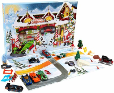 Mattel Hot Wheels GJK02 Kinder Adventskalender 2020 mit 8 Modellautos 1:64 für Männer Kinder