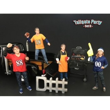 American Diorama -77596 Tailgate Party Figure Set II 1/1000 1/24