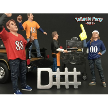 American Diorama -77596 Tailgate Party Figure Set II 1/1000 1/24