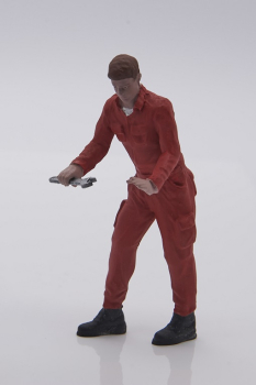 Atlantic 1:18 Figur Jack Mechaniker im Overall für Modellbau Diorama