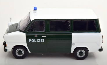 KK-Scale Ford Transit Bus MK1 Polizei Hamburg 1965 dunkelgrün-weiss 1:18 limitiert Modellauto