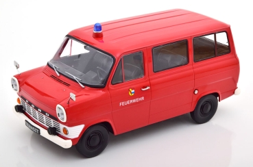 KK-Scale Ford Transit Bus Feuerwehr 1965-1970 rot 1:18 Modellauto 180467