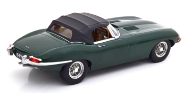 KK-Scale Jaguar E-Type Cabrio geschlossen RHD 1.Serie 1961 dunkelgrün 1:18 limitiert 1/500 Modellauto 180483