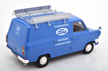 KK-Scale Ford Transit 1970 Kundendienst blau 1:18 limitiert 1/1250 Modellauto 180494