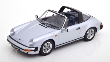 KK-Scale Porsche 911 Carrera 3.2 Targa 1988 silbergrey 250.000 911er 1:18 limited 180713 modelcar