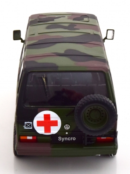 KK-Scale VW T3 Bus Syncro 1987 Bundeswehr Ambulanz Militär 1:18 limitiert 180969 Modellauto