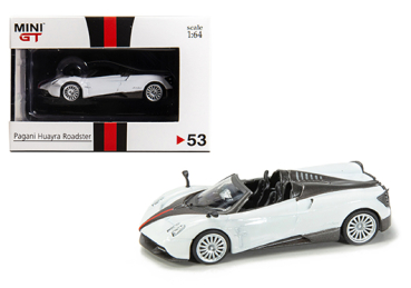 Mini GT 2019 Pagani Huayra Roadster weiss RHD 1:64 limitiert MGT00053