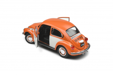 Solido VW Käfer 1303 orange-weiss 1974 Beetle 1:18 Limitiert Special Editon World Modellauto