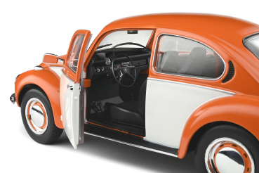 Solido VW Käfer 1303 orange-weiss 1974 Beetle 1:18 Limitiert Special Editon World Modellauto