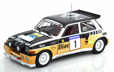 Solido 421185540 Renault 5 Turbo Maxi Rallye #1 weiss + Decals 1:18 S1804705 Modellauto