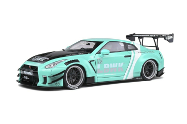 Solido 421188500 Nissan GTR R35 Liberty Walk LB-Work mintgrün 1:18 Modellauto