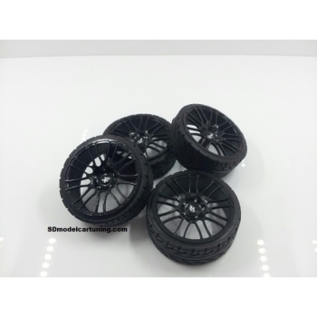 SD Felgen 21 Zoll Hamann Concave schwarz 38mm 1:18 Modellauto Tuning