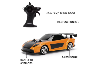Fast & Furious Mazda RX-7 1995 1:24 RC Drift radio control Jada Toys Modelcar