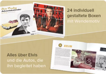 Franzis  Elvis Presley Adventskalender Cadillac Eldorado 1:37 Modellauto