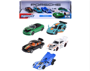 Porsche 5 Stück Geschenkset - Modellauto Majorette