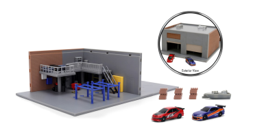 Preview: Fast & Furious Nano Han's Garage Diorama 1:64 Jada mit 2 Modellautos 9336403314R00