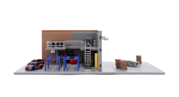 Preview: Fast & Furious Nano Han's Garage Diorama 1:64 Jada mit 2 Modellautos 9336403314R00