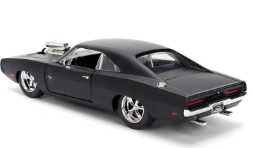 Preview: Fast & Furious 1970 Dodge Charger schwarz 1:24 Modellauto Jada Toys 253203102