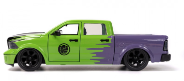 Preview: Marvel Hulk 2014 RAM 1500 grün 1:24 Modellauto Jada Toys 253225029