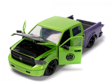 Preview: Marvel Hulk 2014 RAM 1500 grün 1:24 Modellauto Jada Toys 253225029