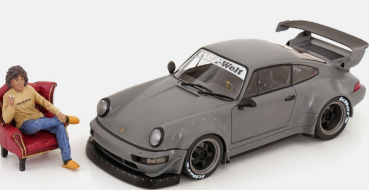 Porsche 911 RWB Bodykits Nardo grau mit Figur 1:18 Modellauto Solido 421186582