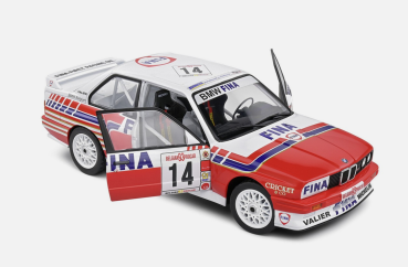 Preview: BMW E30 M3 #14 weiß/rot 1:18 Modellauto Solido 421184790
