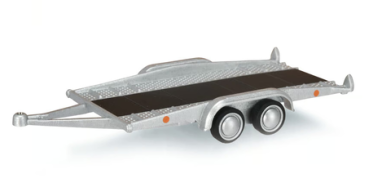 Anhänger Trailer silber 1:64 Modellauto Schuco 452033300