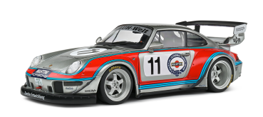 Porsche RWB Bodykit martini 2020 grey 1:18 Solido 421185940 Modelcar