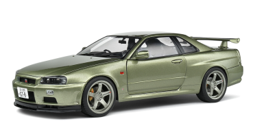 Nissan GTR R34 grün 1:18 Solido 421183330 Modellauto