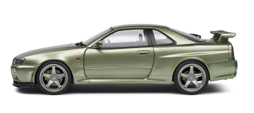 Preview: Nissan GTR R34 grün 1:18 Solido 421183330 Modellauto