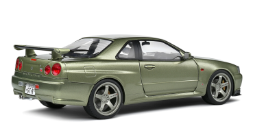 Preview: Nissan GTR R34 grün 1:18 Solido 421183330 Modellauto