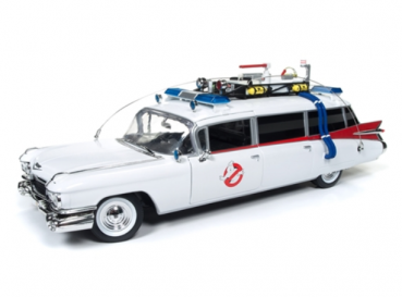 Autoworld 1959 Cadillac Eldorado Ambulance Ghostbusters Ecto-1 1:18 AWSS118 Modellauto