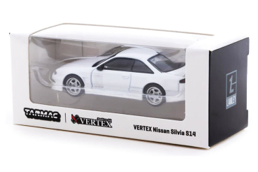 Tarmac Works VERTEX Nissan Silvia S14 Weiß 1:64 Lamley Special Edition GLOBAL64 limited edition