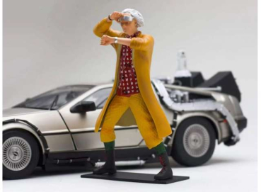 Triple9 Back to the Future Dr. Emmett Brown Figur 1:18 limitiert Zurück in die Zukunft