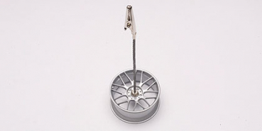 AUTOart RACING WHEEL MEMO CLIPPING STAND (silver) 40408