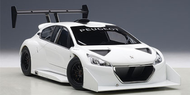 AUTOart PEUGEOT 208 T16 PIKES PEAK RACE CAR 2013 PLAIN COLOR VERSION WHITE 1:18 81355