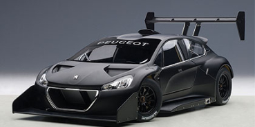 AUTOart PEUGEOT 208 T16 PIKES PEAK RACE CAR 2013 PLAIN COLOR VERSION schwatz 1:18 81356