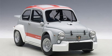 AUTOart FIAT ABARTH 1000 TCR MATT GREY-RED STRIPES 1:18 72641